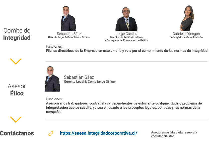 Normas de integridad - Órganos involucrados y funciones