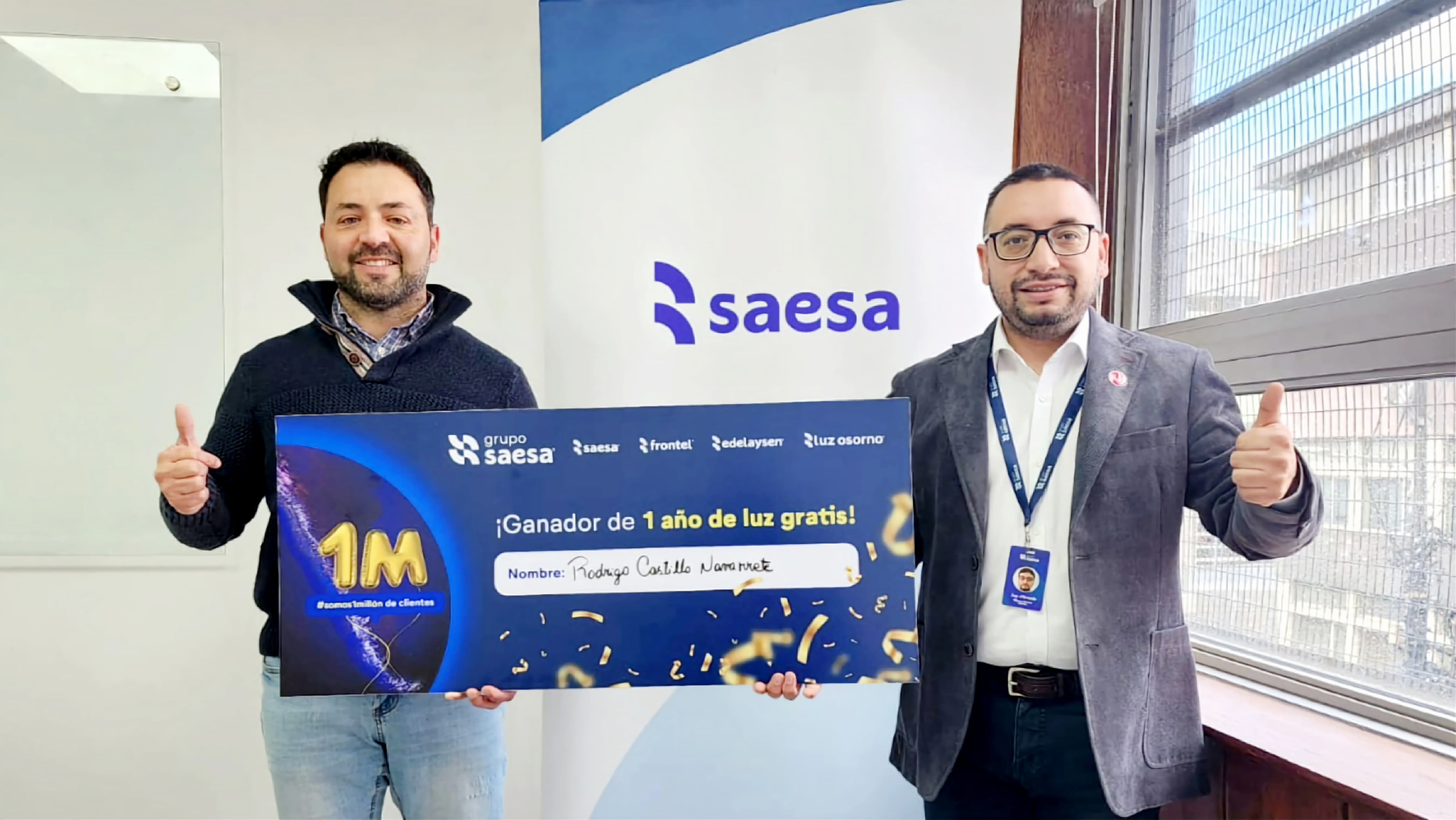 Cliente 1 millón de Grupo Saesa es de Valdivia y tendrá un año de luz gratis
