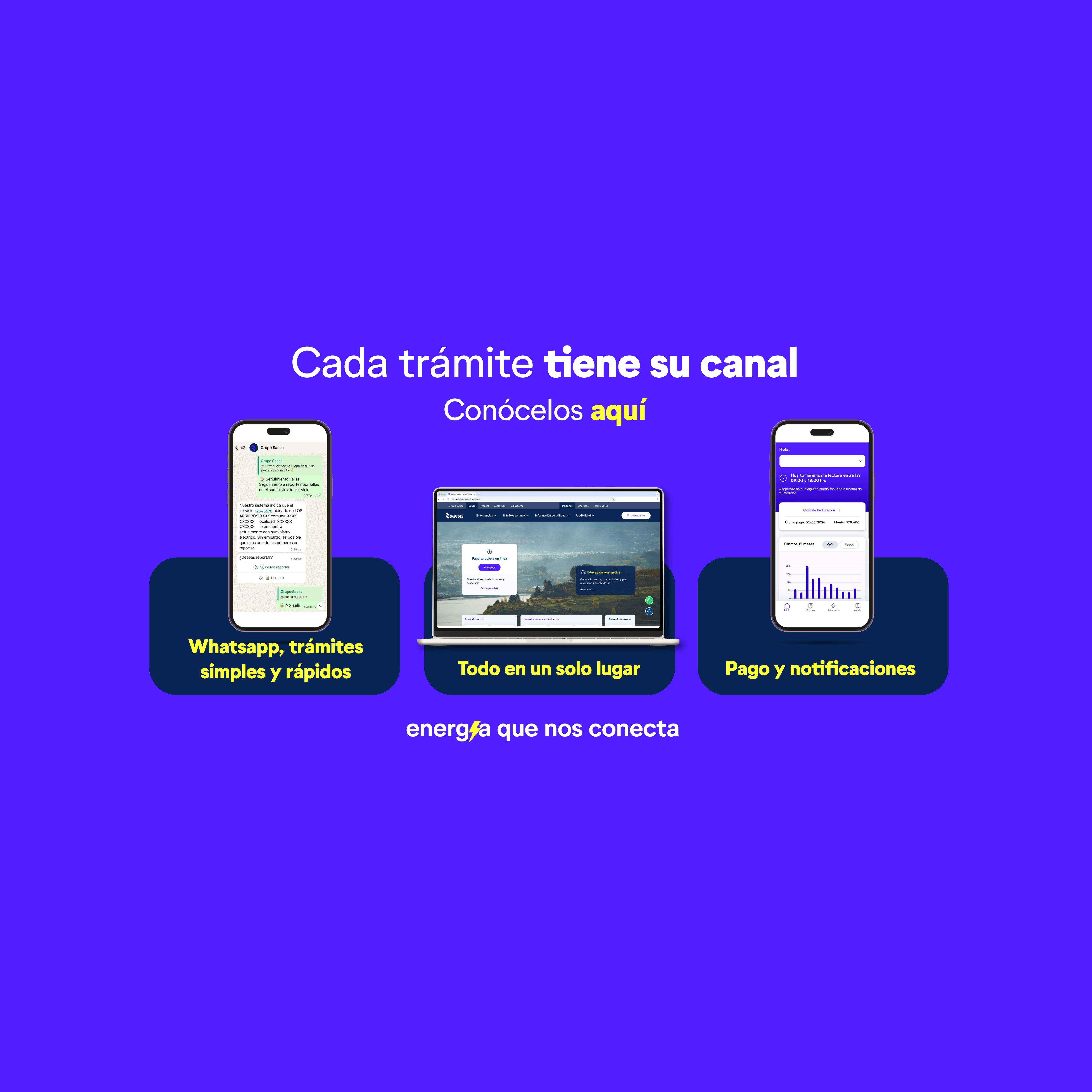 Saesa impulsa una nueva forma de usar la energía a través de sus plataformas digitales